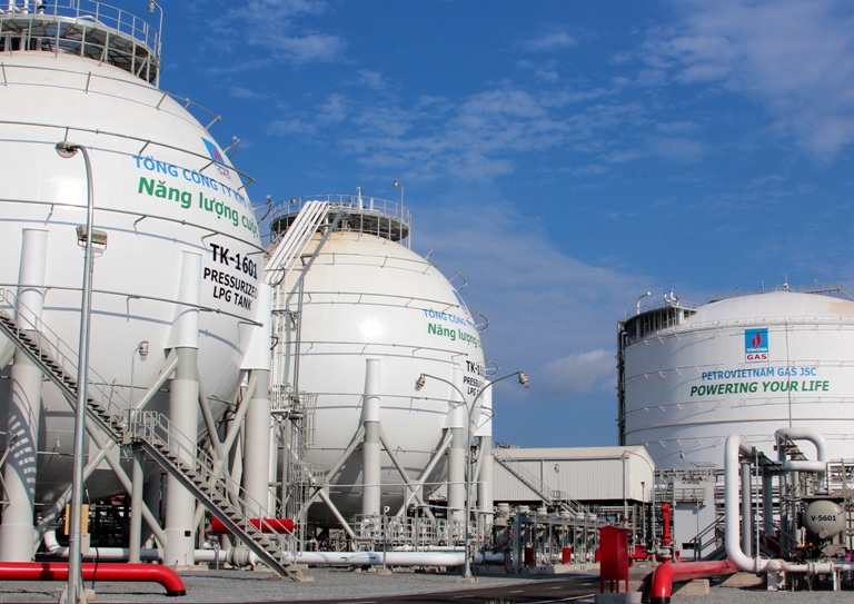 Hệ thống Gas với công suất tồn chứa lớn của Petrovietnam Gas